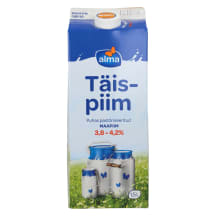 Täispiim Alma 3,8-4,2% 1,5l