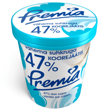 Jäätis -47% suhkruga Premia 240g/500ml