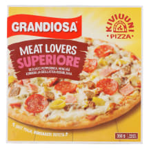 Kiviahjupizza Superiore for Meat Lovers, GRANDIOSA, 350 g