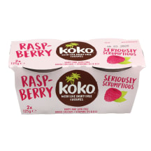 Aviečių skonio desertas KOKO, 2X125g