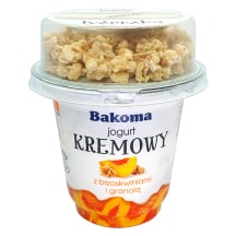 Kreemjogurt virsiku-granola Bakoma 230g