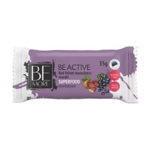 Be Active musta sõstra-mandli toorbatoon 35g