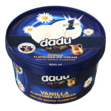 Vanilės skonio valgomieji ledai DADU, 800ml
