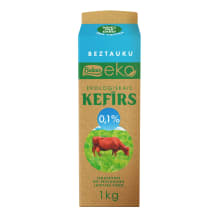 Kefīrs Baltais beztauku EKO 0,1% 1kg