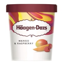 Saldējums Haagen-Dazs mango-aveņu 460ml/400g