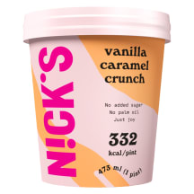 Vaniljejäätis karamelli tk Nicks 473ml/266g