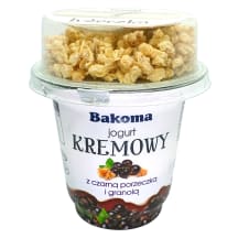 Kreemjogurt mustsõstra-granola Bakoma 230g