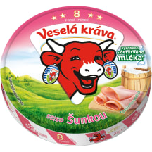 Lydytas sūris su kumpiu VESELA KRAVA, 120 g
