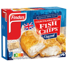 Mintaifilee Fish & Chips Findus 400g
