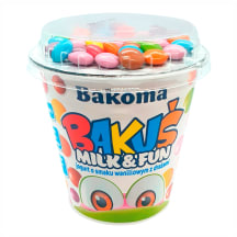 Vaniljejogurt šokolaadidražeedega Bakoma 135g