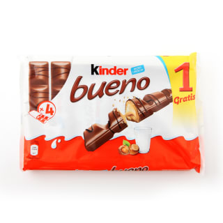 Šokoladinis batonėlis KINDER BUENO, 3+1, 172 g Šokoladinis batonėlis KINDER BUENO, 3+1, 172 g