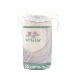 Kosmetiniai vatos lapeliai SOFTSTAR, 50 vnt. Kosmetiniai vatos lapeliai SOFTSTAR, 50 vnt.