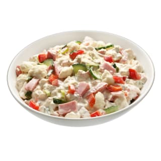 Žiedinių kopūstų salotos su kumpiu, 1 kg Žiedinių kopūstų salotos su kumpiu, 1 kg