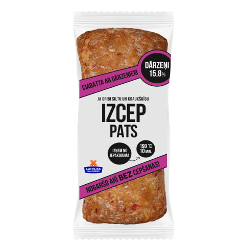 Ciabatta ar dārzeņiem Izcep pats 220g