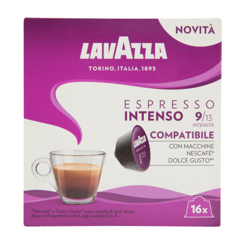 Kafijas kaps. Lavazza Espresso Intenso 16x8g