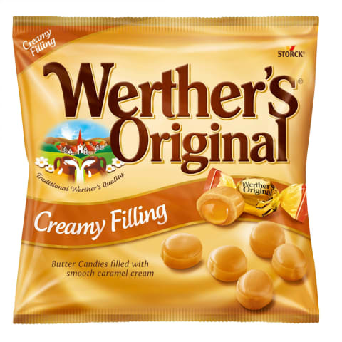 Konfektes Werthers ar karameļu pildījumu 135g