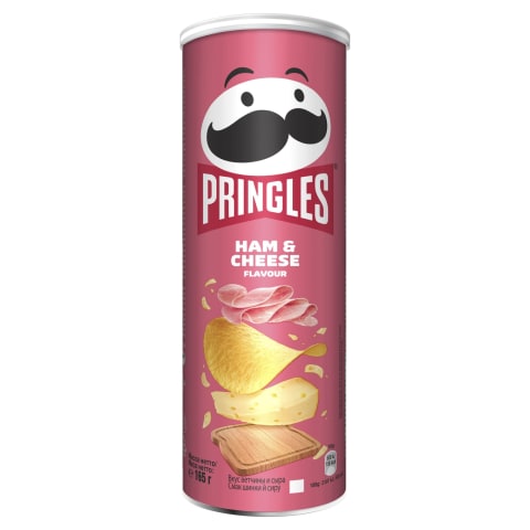 Čipsi Pringles ar šķiņķa un siera garšu 165g
