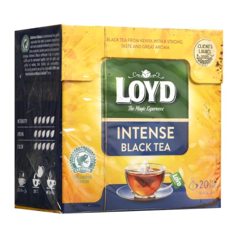 Juodoji arbata LOYD BLACK INTENSE, 20 x 2 g