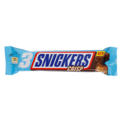 Šok.batonėlis SNICKERS CrispTrio, 60 g