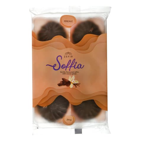 Zefīri Soffia vaniļas kakao glazūrā 216g