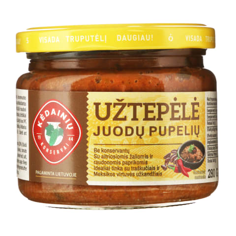 Juodųjų pupelių užtepėlė, 280 g