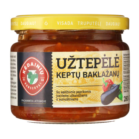 Baklažanų užtepėlė KĖDAINIŲ KONSERVAI, 280 g