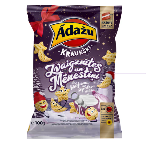 Uzkodas Ādažu Kraukšķi zvaigznītes 100g