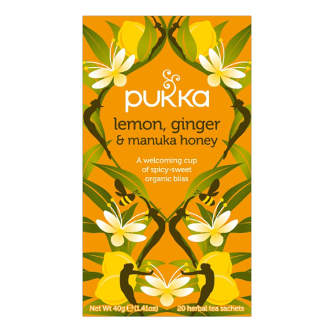 Zāļu tēja Pukka ingvera/citronu BIO 20x2g