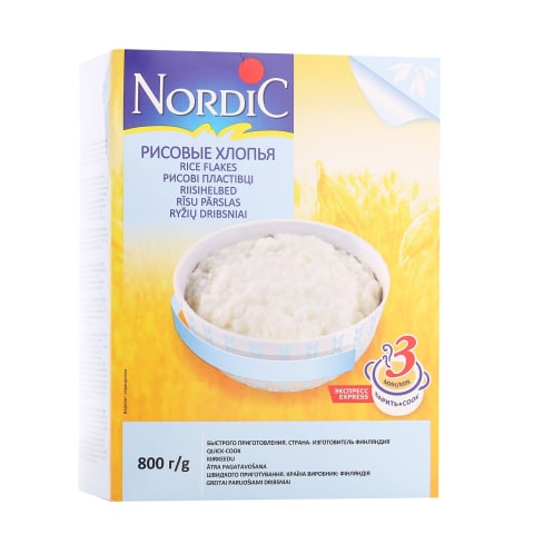 Ryžių dribsniai NORDIC, 800 g