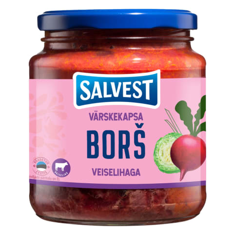 Värske kapsa borš veiseliha Salvest 530g