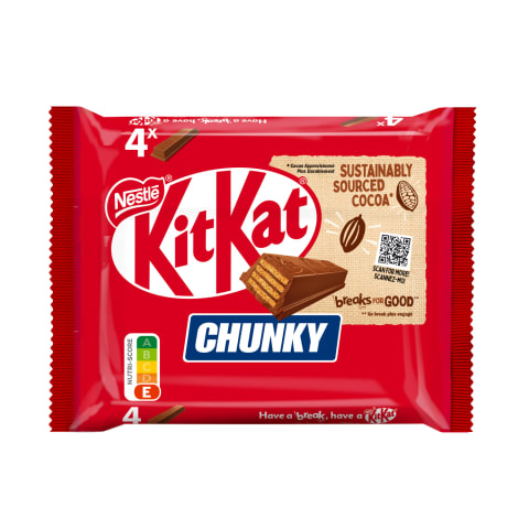 Batonėliai NESTLÉ KIT KAT CHUNKY, 160 g