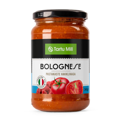 Pastakaste bolognese hakklihaga Tartu Mill gluteenivaba 340g