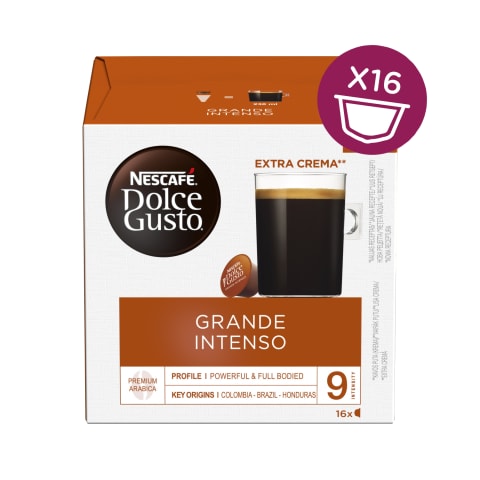 Kafijas kapsulas Nescafe Grande Intenso 16x9g