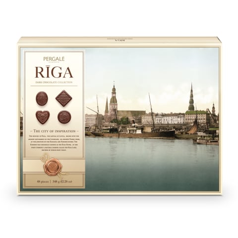 Tumšās šokolādes konfektes Pergale Riga 348g