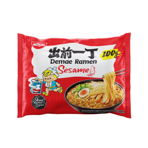 Kiirnuudlisupp Aasiapärane seesamimaitseline Nissin Demae Ramen 100g