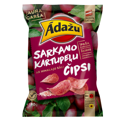 Čipsi Ādažu sark. kart. ar Himalaju sāli 90g
