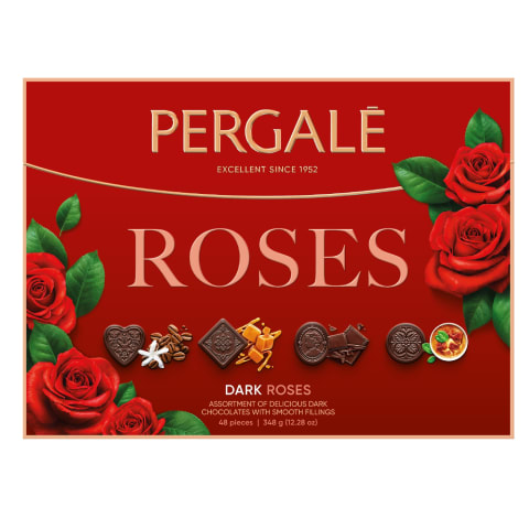 Šokolādes konfektes Pergale Roses 348g