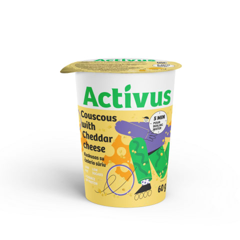 Kuskusas su čederio sūriu ACTIVUS, 60g