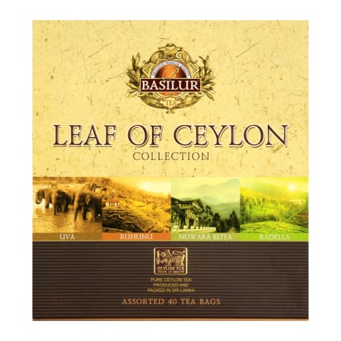 Melnā un zaļā tēja Basilur Leaf of Ceylon 80g