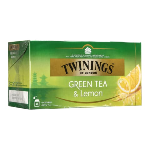 Zaļā tēja Twinings ar citroniem 25x1,6g