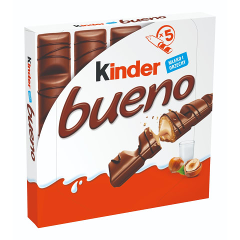 Vafliniai batonėliai KINDER BUENO, 5x21,5 g