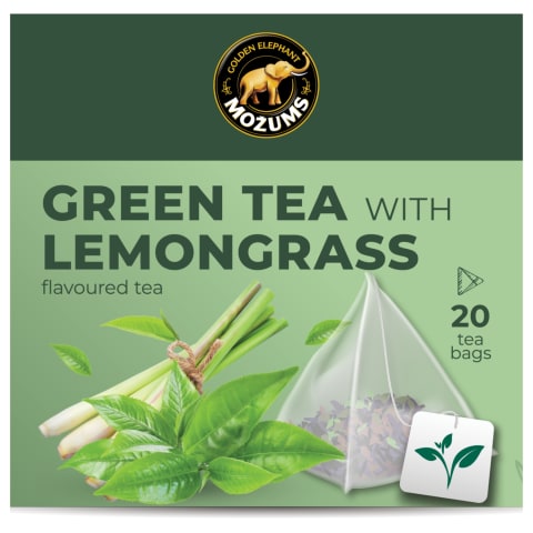 Zaļā tēja Možums ar citronzāles garšu 20x2g