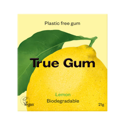 True Gum närimiskumm 21g sidruni vegan