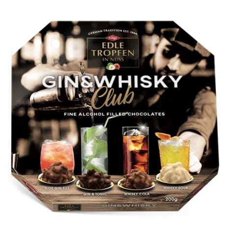 Konfektes Trumpf edle Tropfen Gin&Whisky 200g