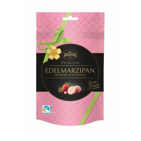 Marcipāna bumbiņas Zentis ar zemenēm 90g