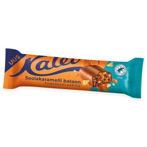 Kalev soolakaramelli batoon piimašokolaadis 40g