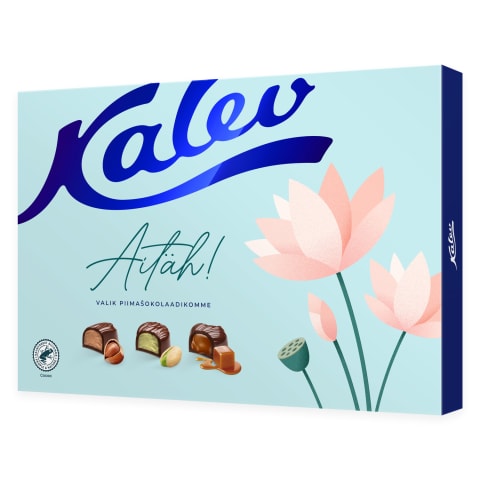 Valik piimašokolaadikomme Aitäh, KALEV, 226 g