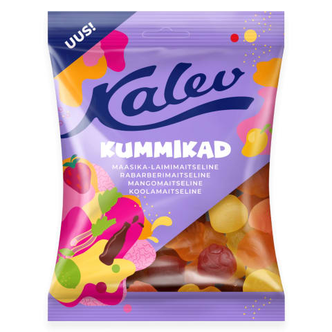 Kummikad rõõmsate kummikommide segu, KALEV, 120 g