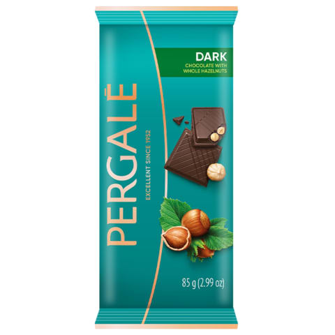 Tume šokolaad tervete metspähklitega Pergale 85g