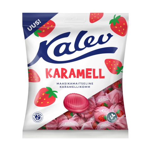 Kalev Caramel karamell 120g maasikamaitseline